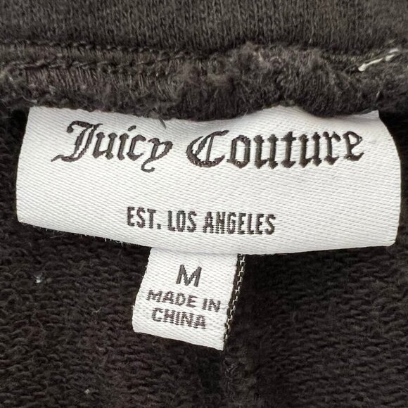 Juicy Couture Logo Black Fleece Jogger Sweatpants - Picture 6 of 7